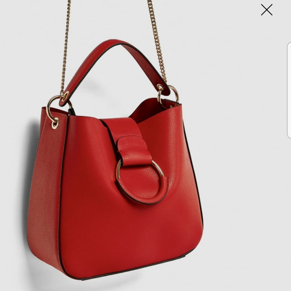 Brand New Zara Medium  Bucket  Bag - Picture 2 of 7